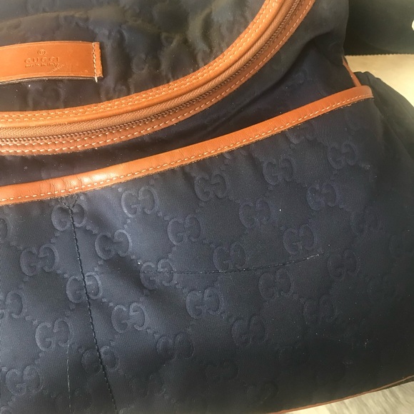 Gucci blue guccissima diaper bag - Picture 5 of 7